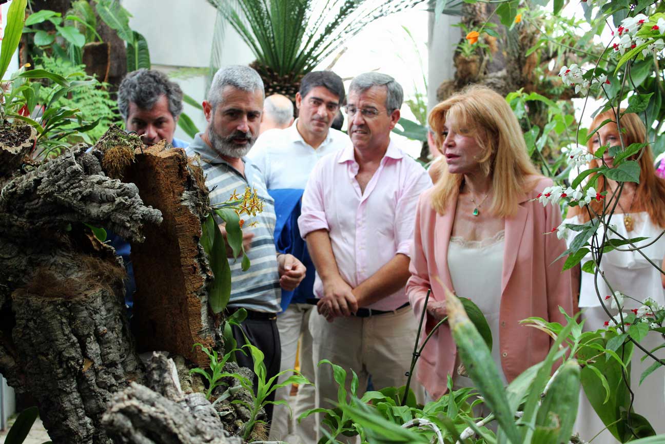 La baronesa Carmen Thyssen visita el Parque Botánico-Orquidario