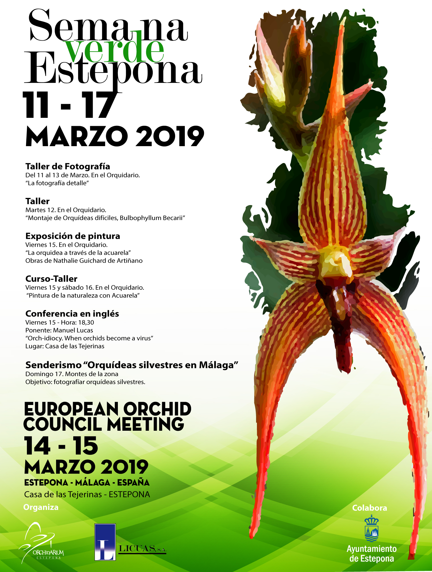 El Parque Botánico-Orquidario de Estepona será la primera sede española del Consejo Europeo de la Orquídea
